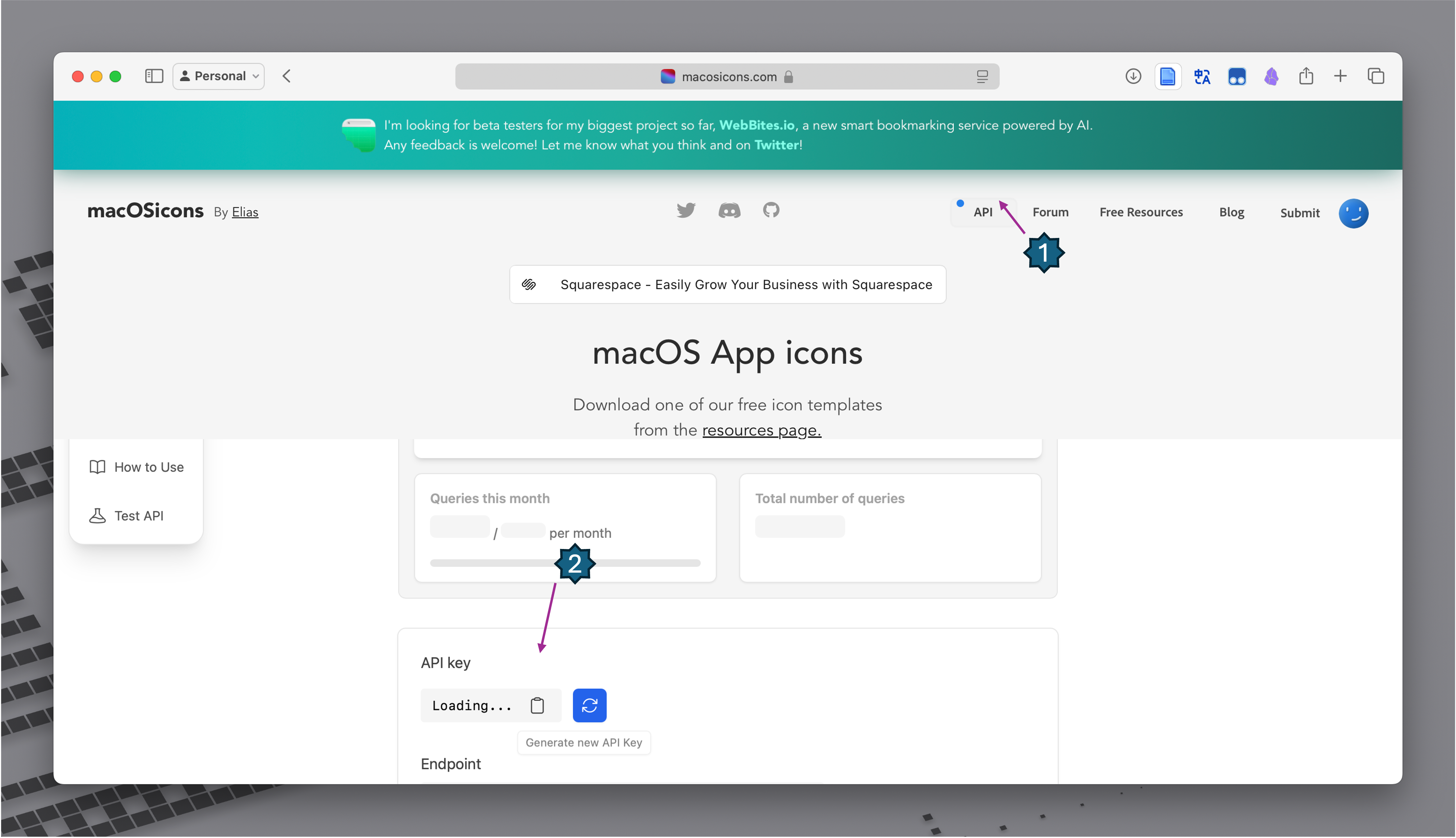 How to get an API key